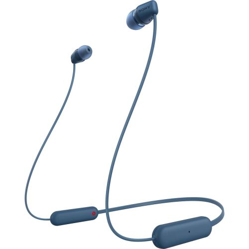 Sony WI-C100 Bluetooth Vezeték Nélküli In-Ear Fülhallgató, BT 5.0, Távirányító, Kék EU-0