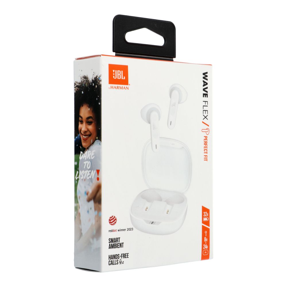 JBL Wave Flex TWS Bluetooth Vezeték Fülhallgató Fehér EU (JBLWFLEXWHT)-1