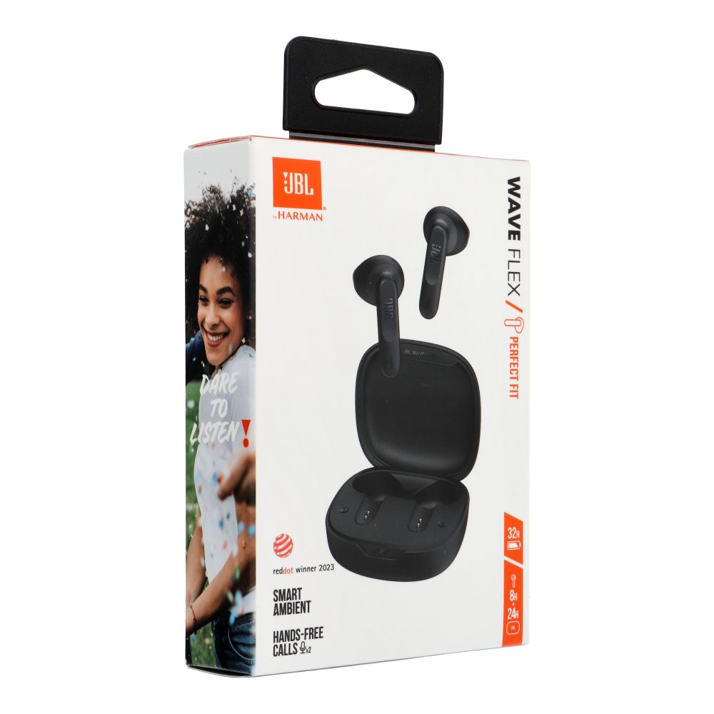JBL Wave Flex TWS Bluetooth Wireless In-Ear Fülhallgató Fekete EU-4