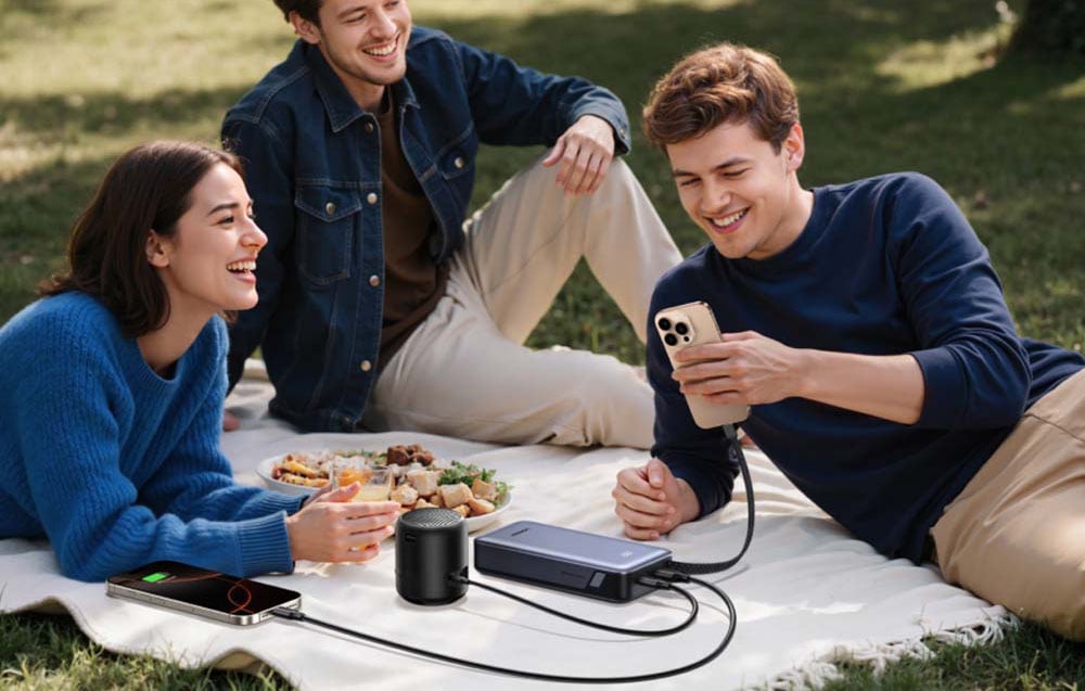Powerbank beépített kábellel 20000mAh UGREEN PB536 45W (szürke)-4