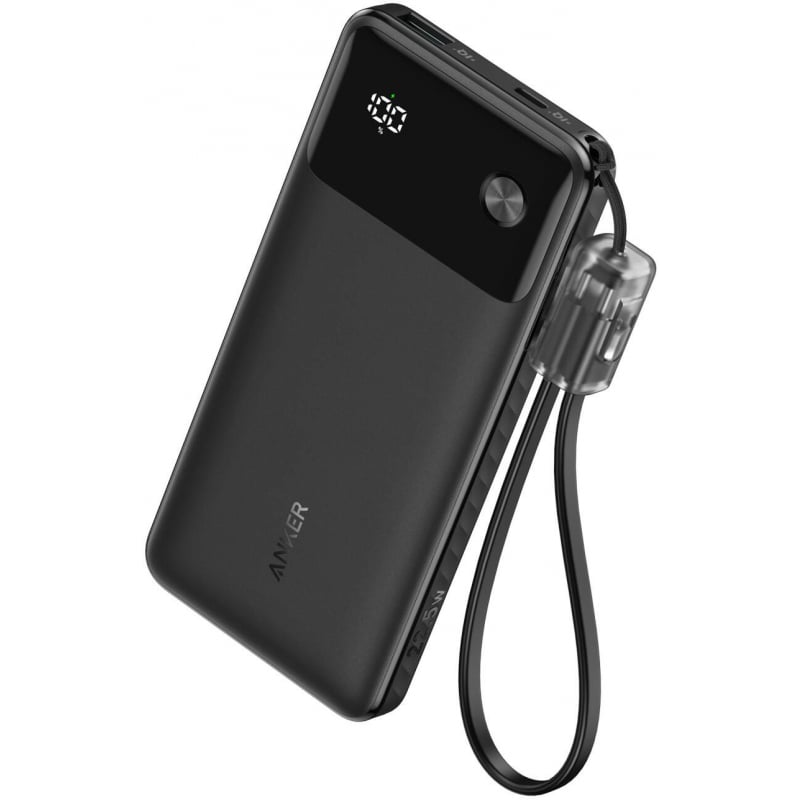 Anker Powerbank, 10000mAh, 22.5W, QC + PD, Fekete A1388G11-0