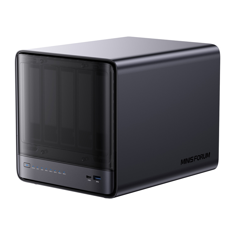 MINIS PC Minis Forum NAS N5 AMD Ryzen 7 H255, 16GB+128GB OS tárolás-14