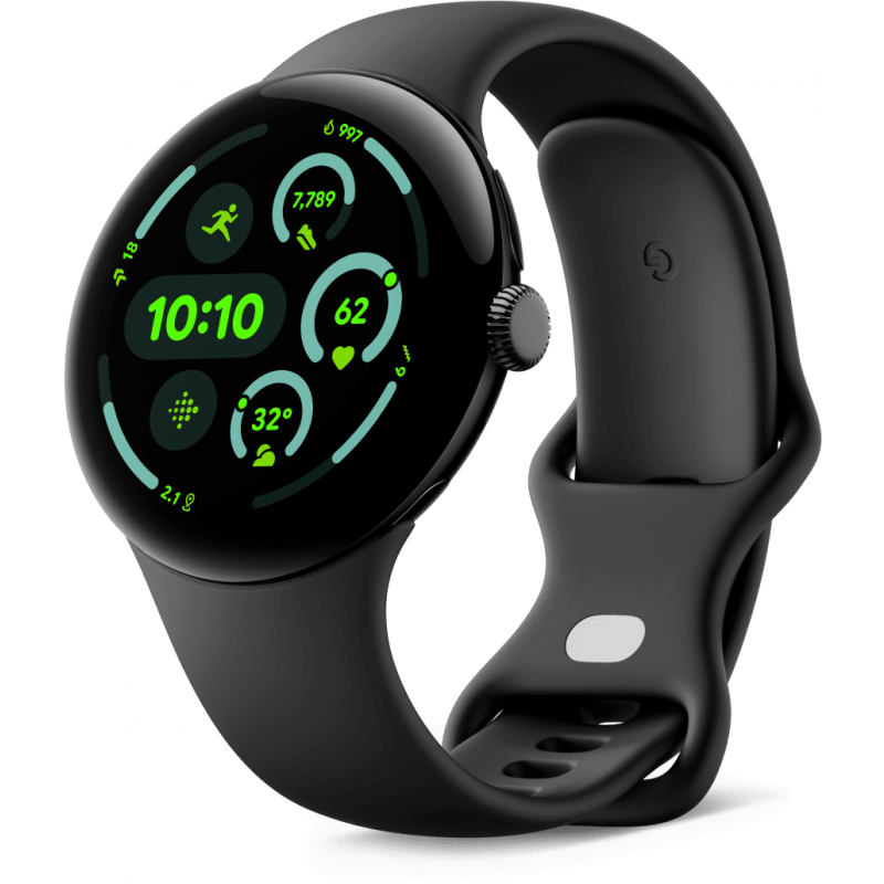 Google Pixel Watch 3, 45mm, Fekete Obszidián GA05785-DE-0