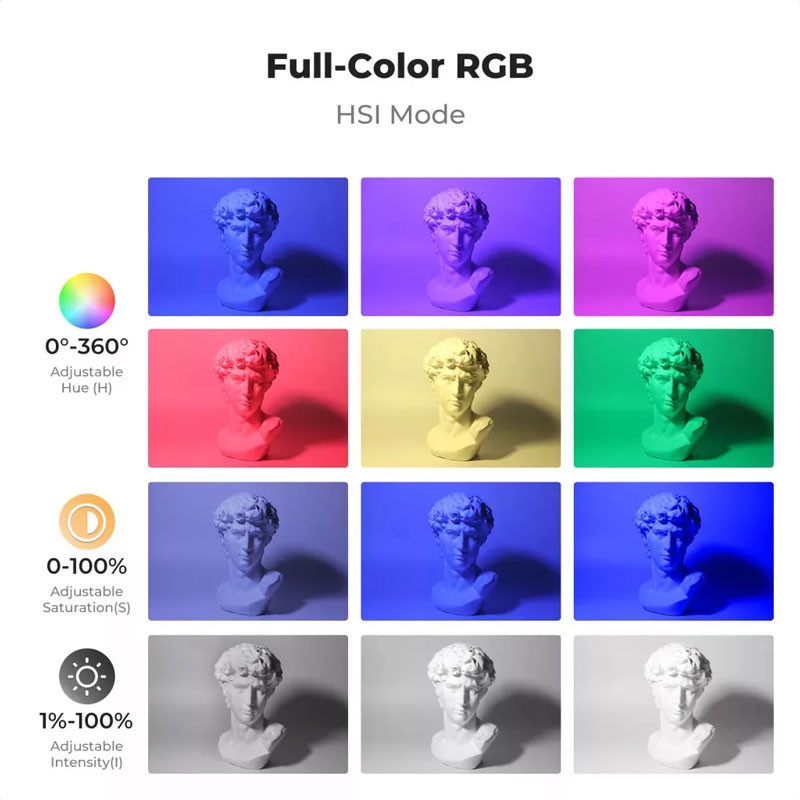 K&F Concept 12W RGB LED lámpa-1