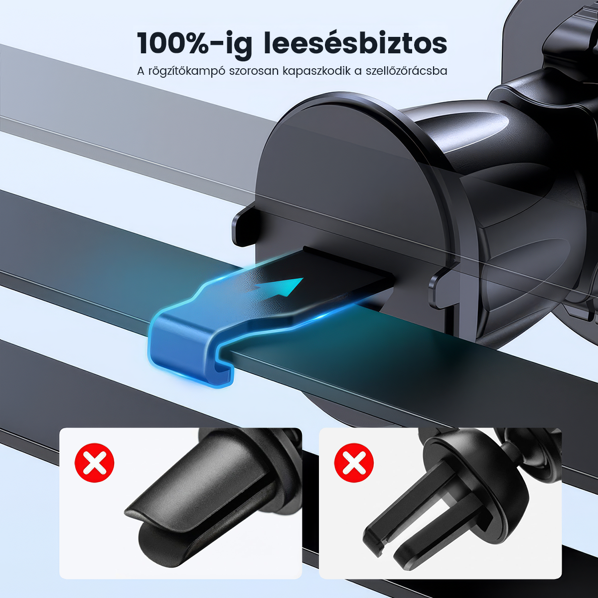 Alphajack MSH V1 mágneses autós telefontartó szellőzőre (Magsafe kompatibilis)-2