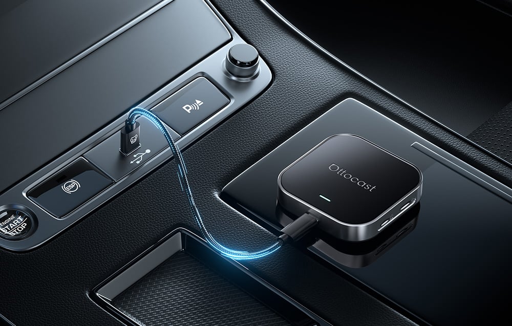 Ottocast OttoAibox E2 CarPlay/Android vezeték nélküli autóadapter-4