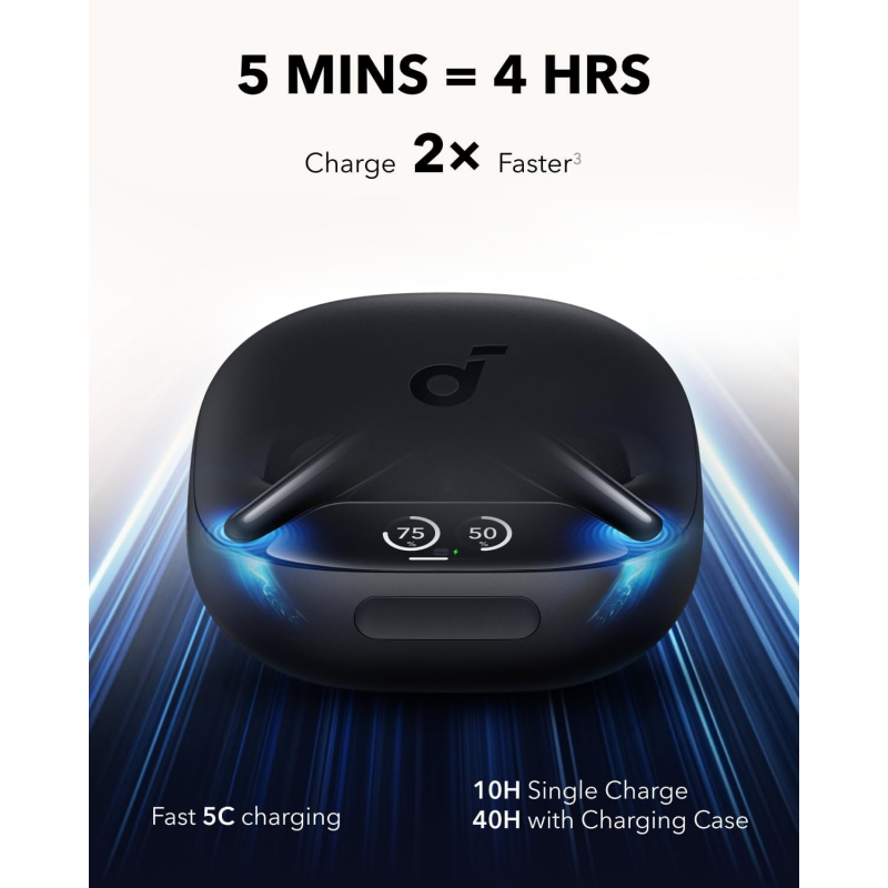 Anker Soundcore Liberty 4 Pro, Fekete Vezeték nélküli fülhallgató-6