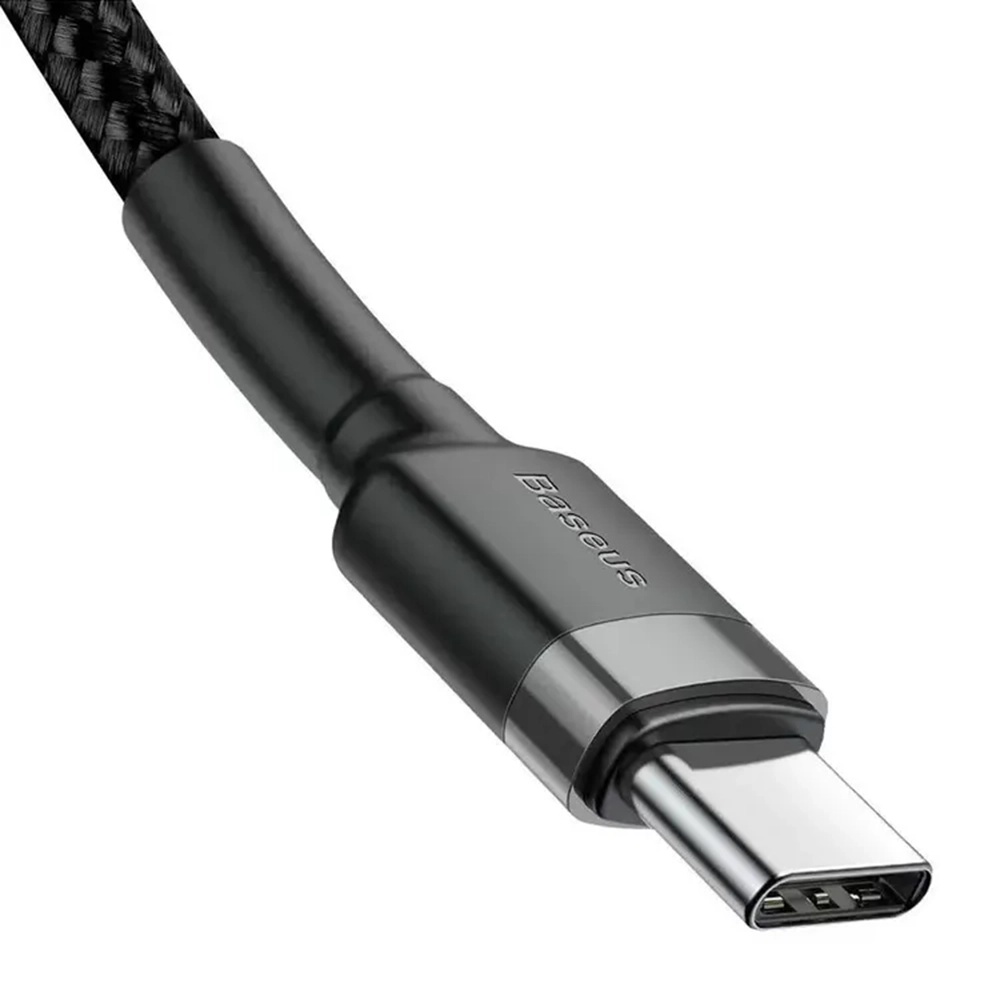 USB-C to USB-C kábel Baseus, 60W, 2m - Fekete / Szürke Baseus - (E0418500)-1