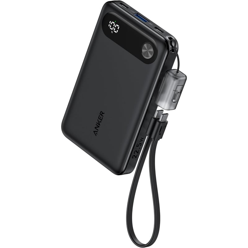 Powerbank Anker PowerCore, 10000mAh, 22.5W, QC + PD, Fekete A1257G11-0