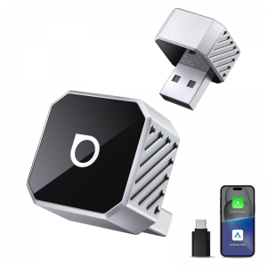 Wireless Carplay / Android Auto Adapter Ottocast Mini Cube Style C Apple iPhone / Android telefonokhoz, Fekete CP88-T3