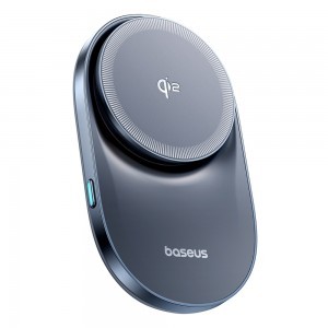 Baseus PrimeTrip VC1 Pro Vezeték nélküli autós tartó légbeömlőre, Type-C, 15W, Qi2, hűtőventilátorral - Fekete