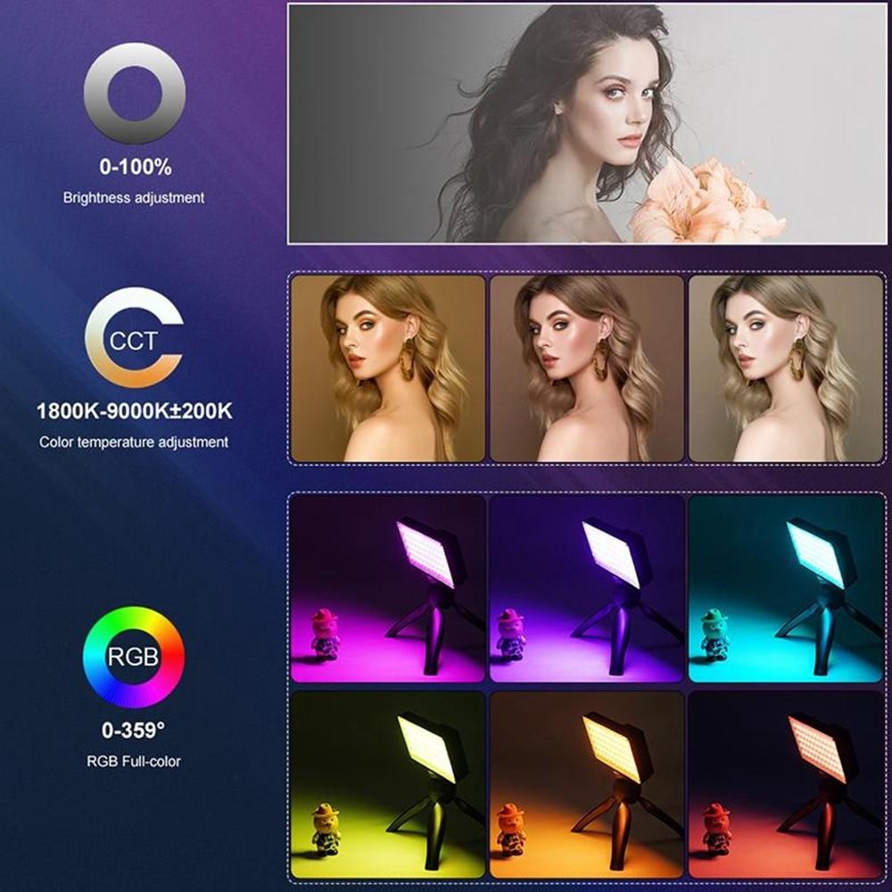 LED videólámpa RGB videólámpa 25W VLOGLITE K25RGB-7