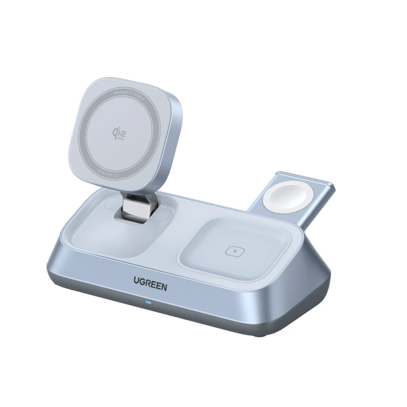 UGREEN W711 3in1 vezeték nélküli töltőállomás, 25W, 1.67A, kék-0