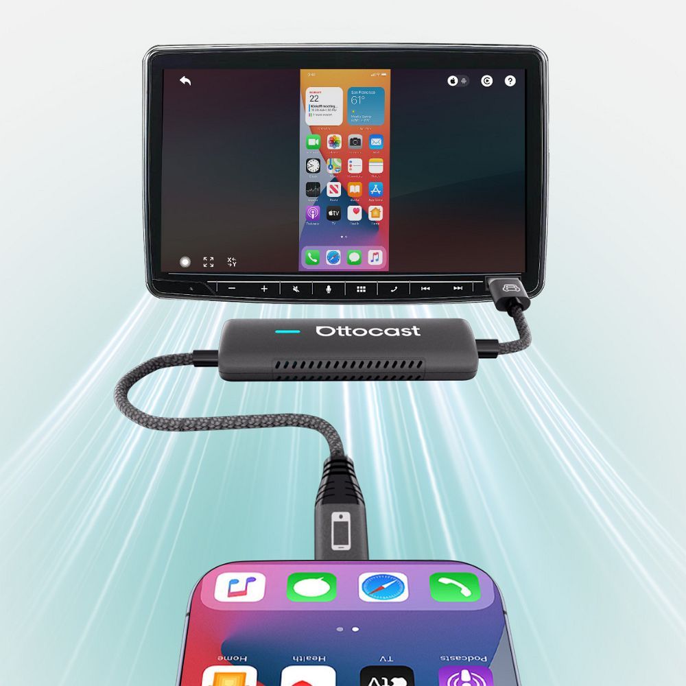 OTTOCAST Mirrortouch CA450-T autós adapter fekete-4