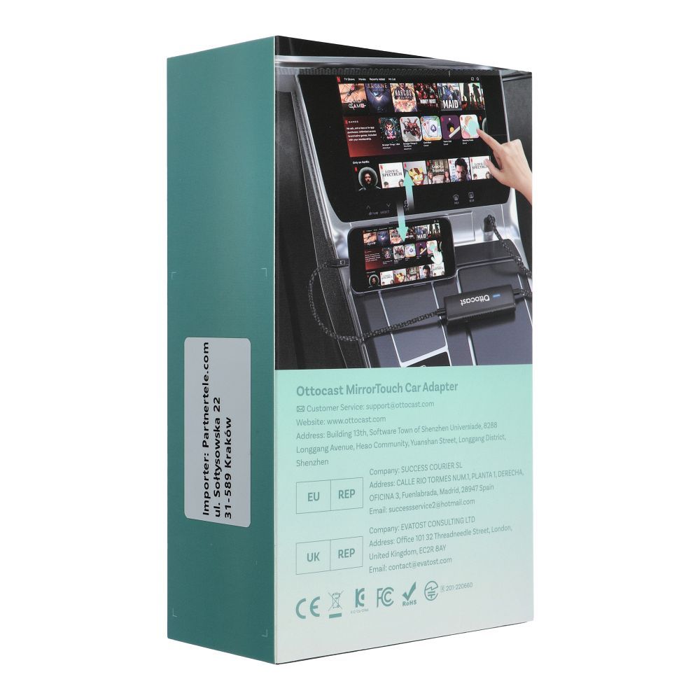 OTTOCAST Mirrortouch CA450-T autós adapter fekete-7