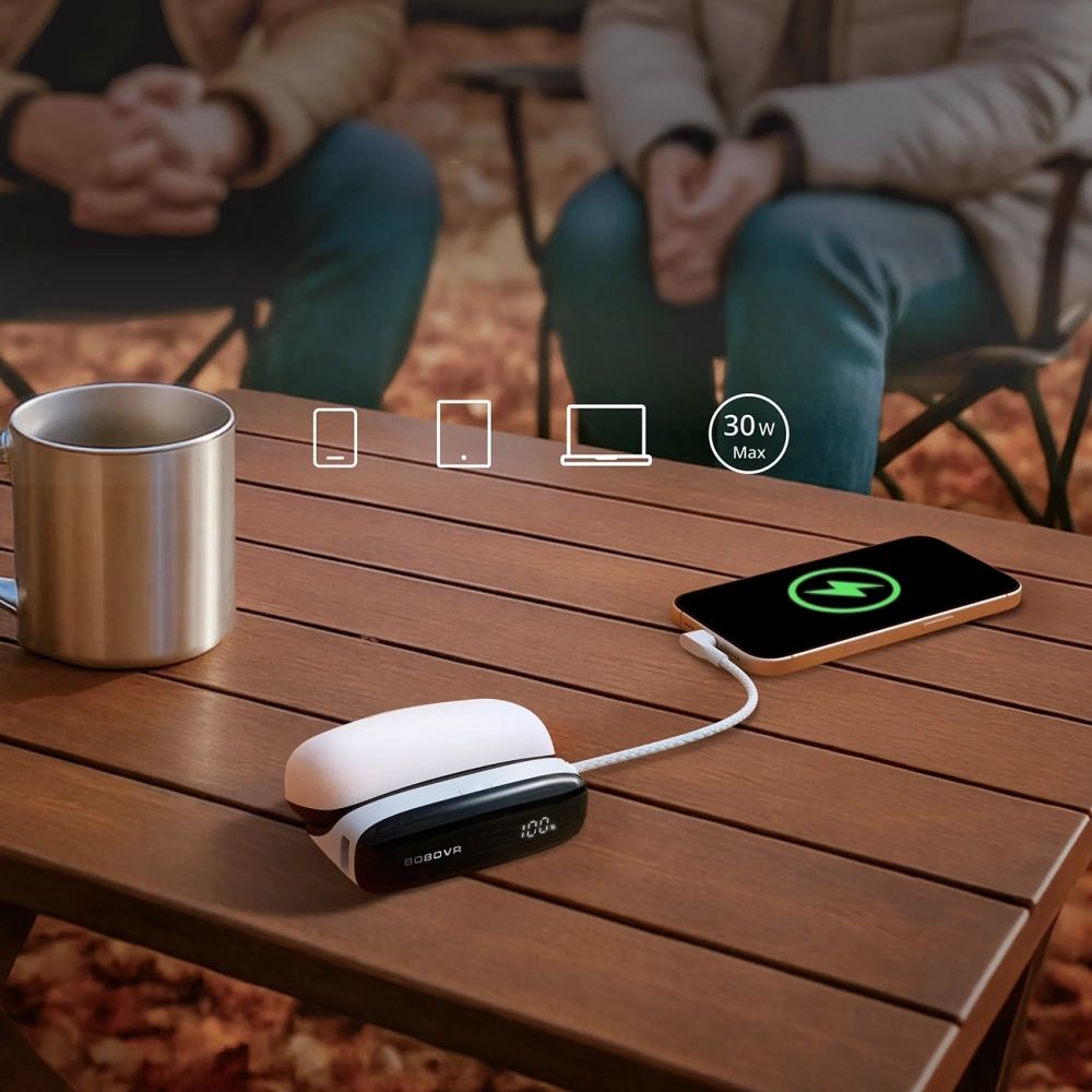 2 az 1-ben dokkolóállomás és power bank B100 BoboVR PD100 Combo akkumulátorhoz - Fehér-4