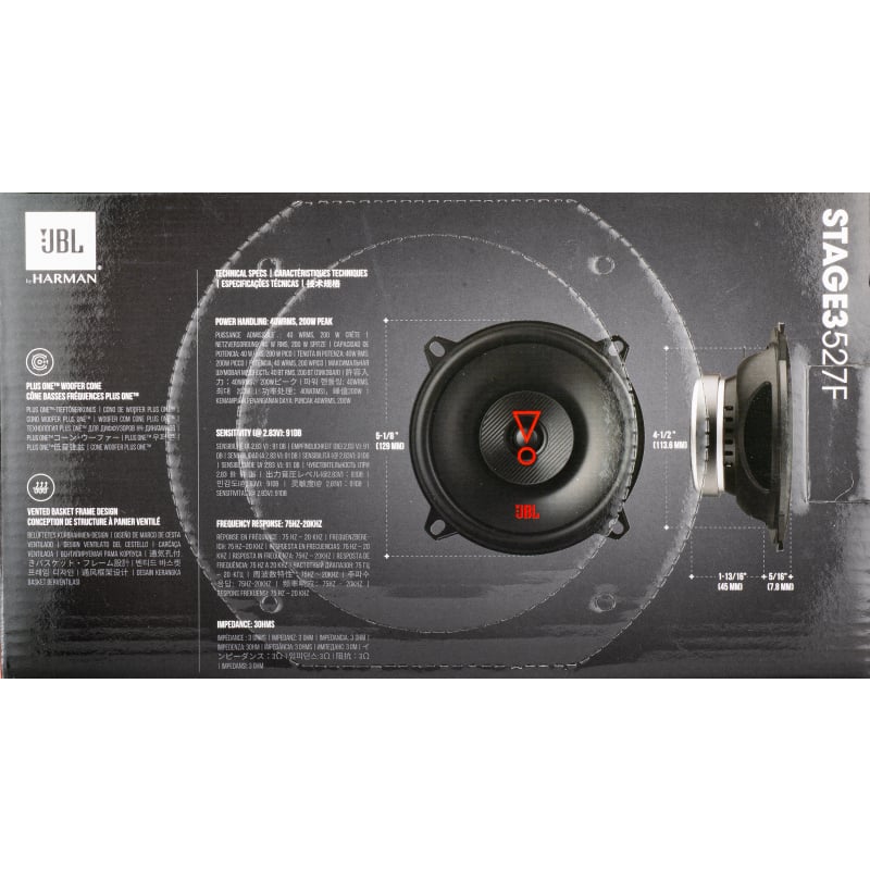 JBL Stage3 527 Autóhangszóró, 40W RMS, 129mm, 2-db JBLSTAGE3527F-3