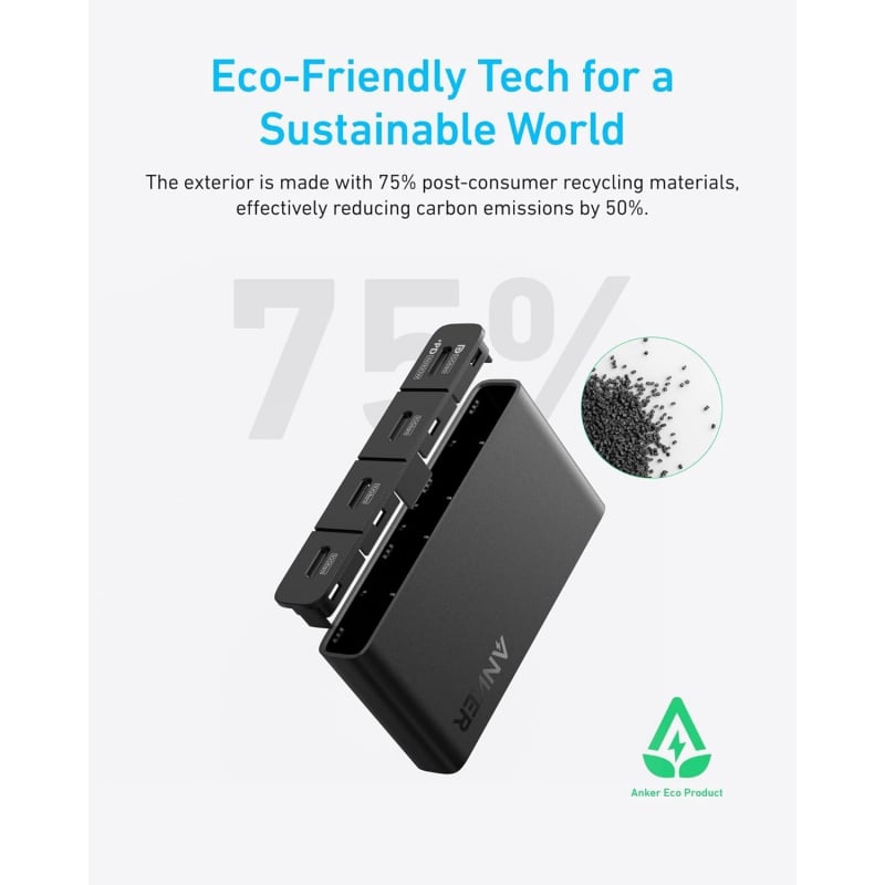 Anker USB-C Hub, 4 x USB-C, Fekete A8340GA1-2