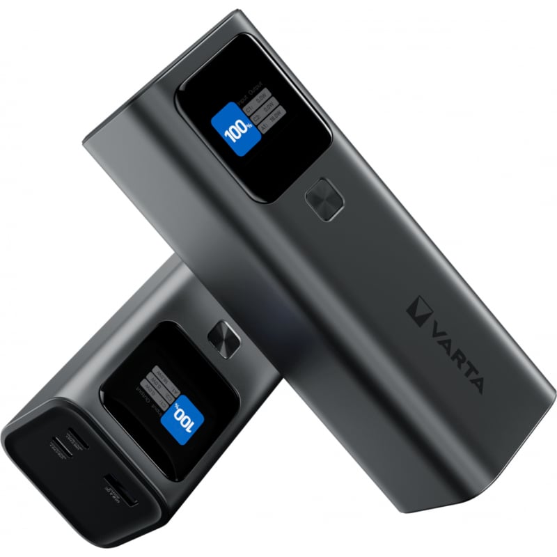 Varta High Speed, 27000mAh, 140W, QC + PD, Fekete Powerbank-2