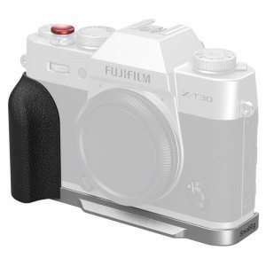 Smallrig 5664 L-Shaped Mount Plate with Silicone Handle for Fujifilm X-T30 / T30 II / T30 III Silver