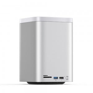 Orico MiniTower Dokkolóállomás Merevlemeztálcákkal akár 56TB-ig - Ezüst