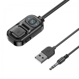 HIGI C5 Bluetooth 5.0 vezeték nélküli audió adapter, autós kihangosító és zenelejátszó funkcióval