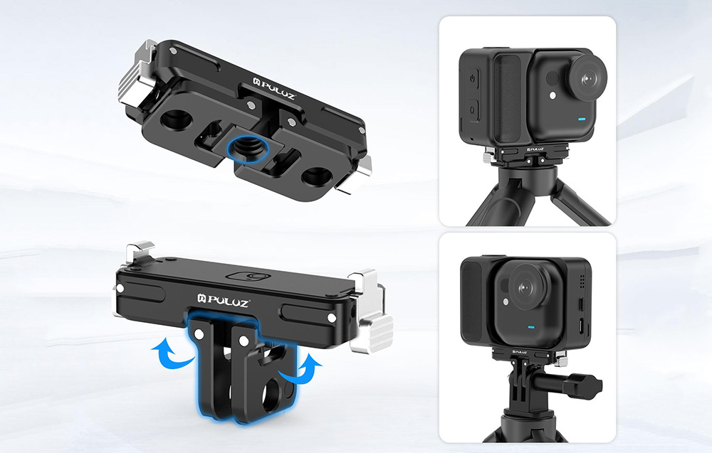 PULUZ Mágneses rögzítő alap Insta360 GO Ultra (Fekete)-5