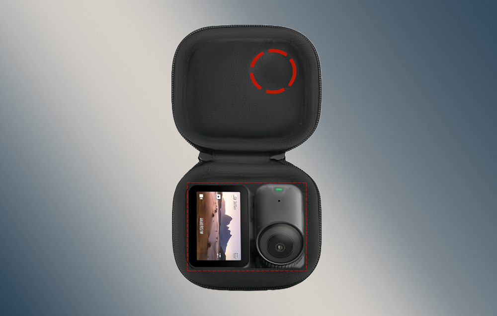 PULUZ Mini EVA kemény tároló tok a DJI Osmo Nano számára (Fekete) tok-1