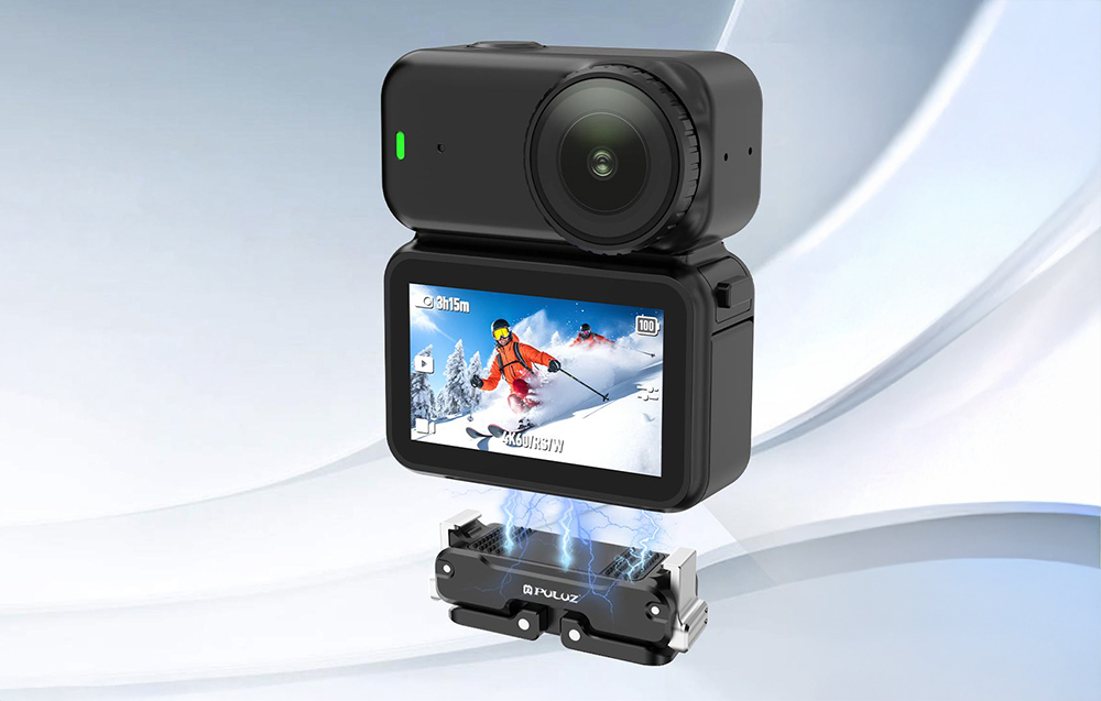 PULUZ Mágneses Fém Tartó a DJI Osmo Nano-hoz (Fekete)-8