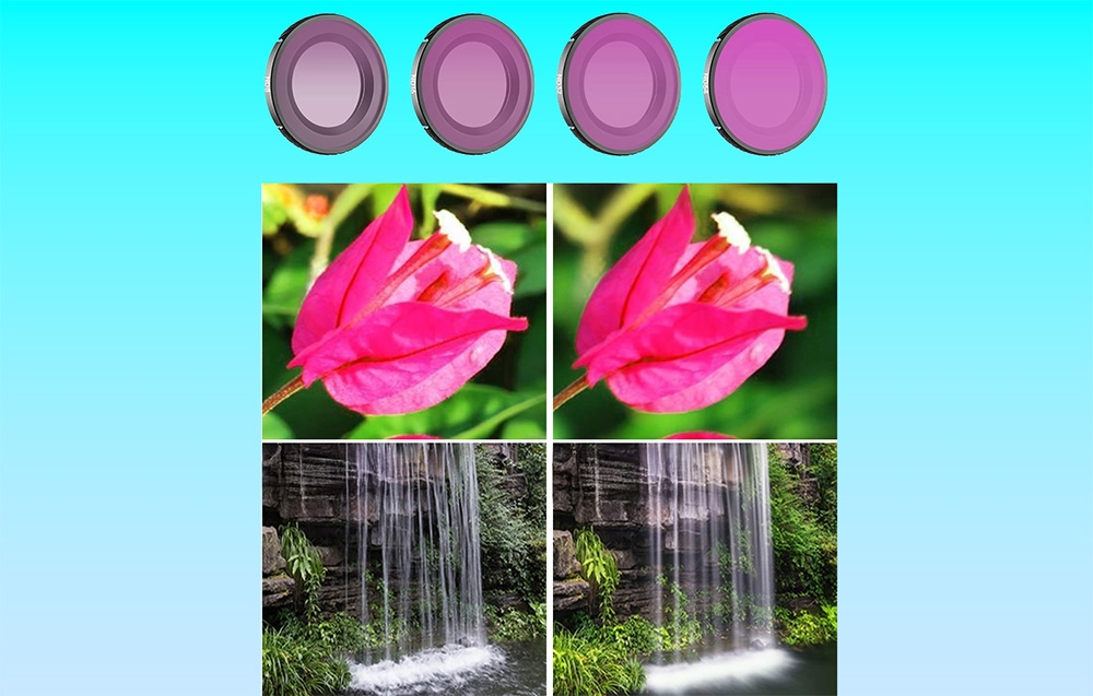 Szűrőkészlet – Sunnylife 3 darabos CPL + ND8 + ND16 Osmo Nano-hoz-2