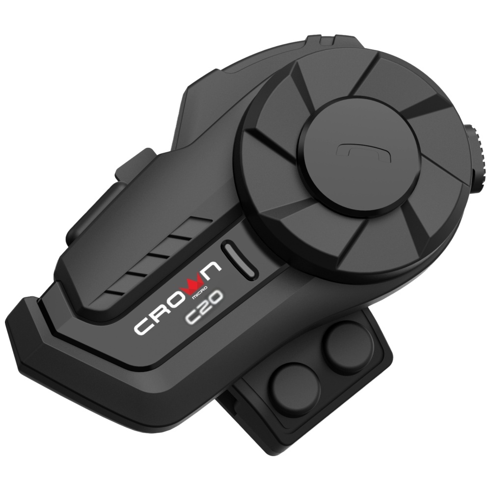 Crown C20 Motorkerékpár Intercom Bluetooth 5.1 fekete-2