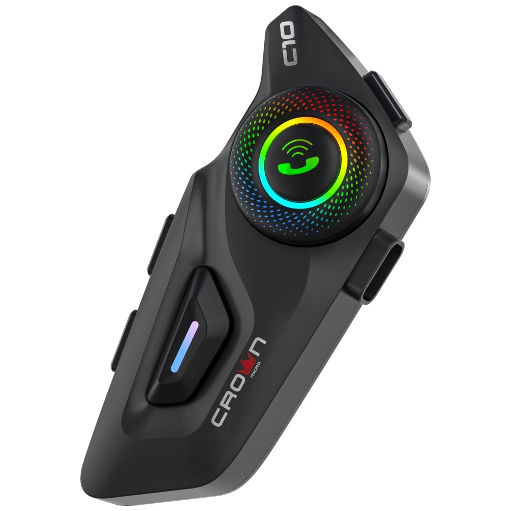 Crown C10 Motorkerékpár Intercom Bluetooth 5.3 fekete-3