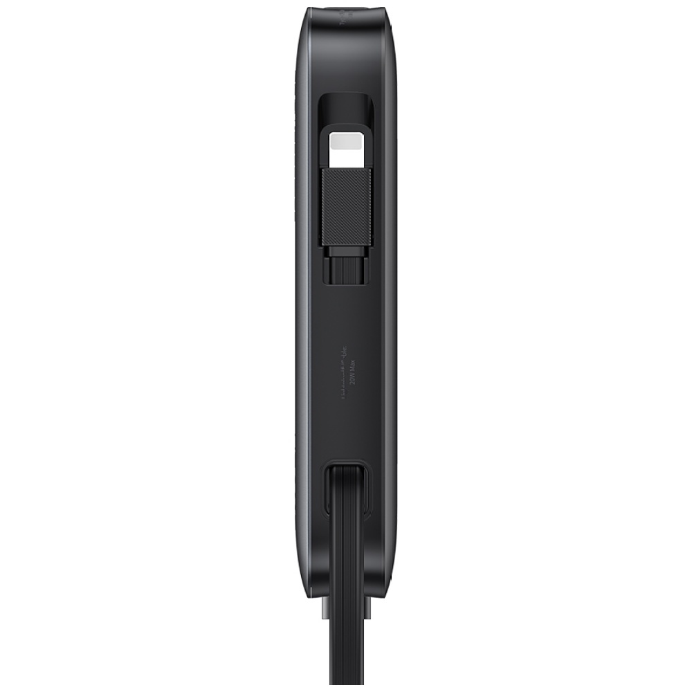 Powerbank USAMS XR sorozat CD228 10000mAh 20W + USB-C/Lightning kábel fekete-7