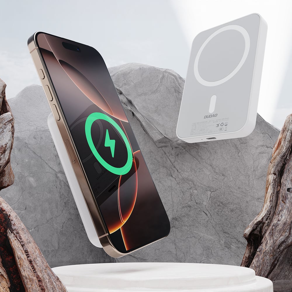 Dudao K26 Power Bank 10000mAh 20W USB-A / USB-C / MagSafe - Fehér-1