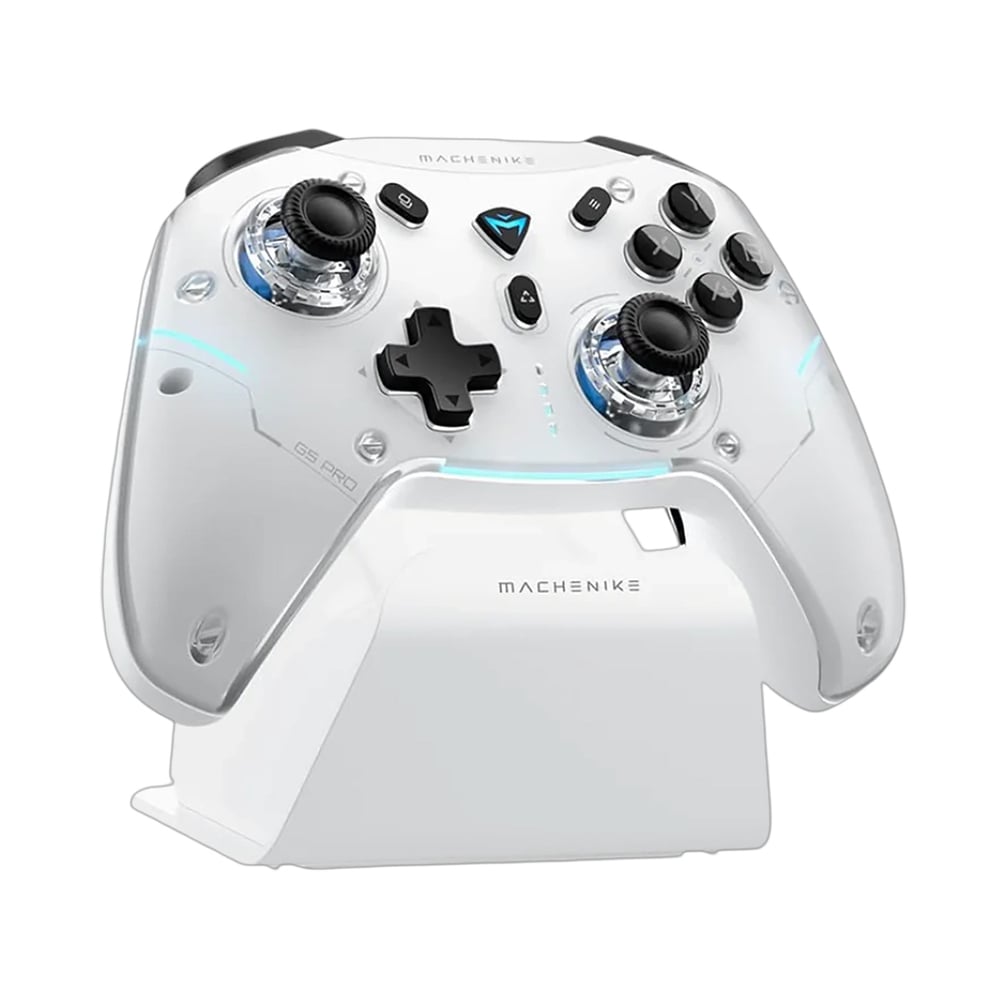Machenike G5Pro Max Vezeték nélküli Játékvezérlő Töltőállomással - Fehér-0