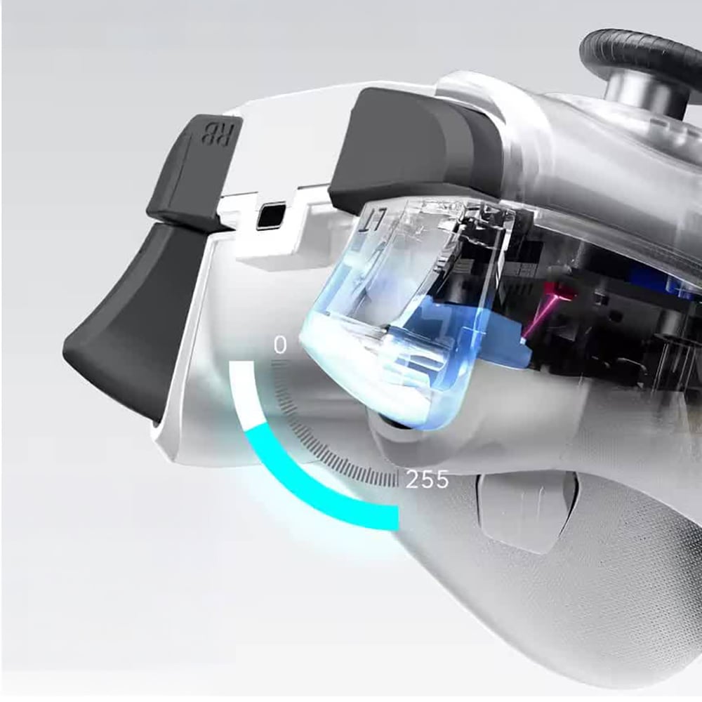 Machenike G5Pro Max Vezeték nélküli Játékvezérlő Töltőállomással - Fehér-5