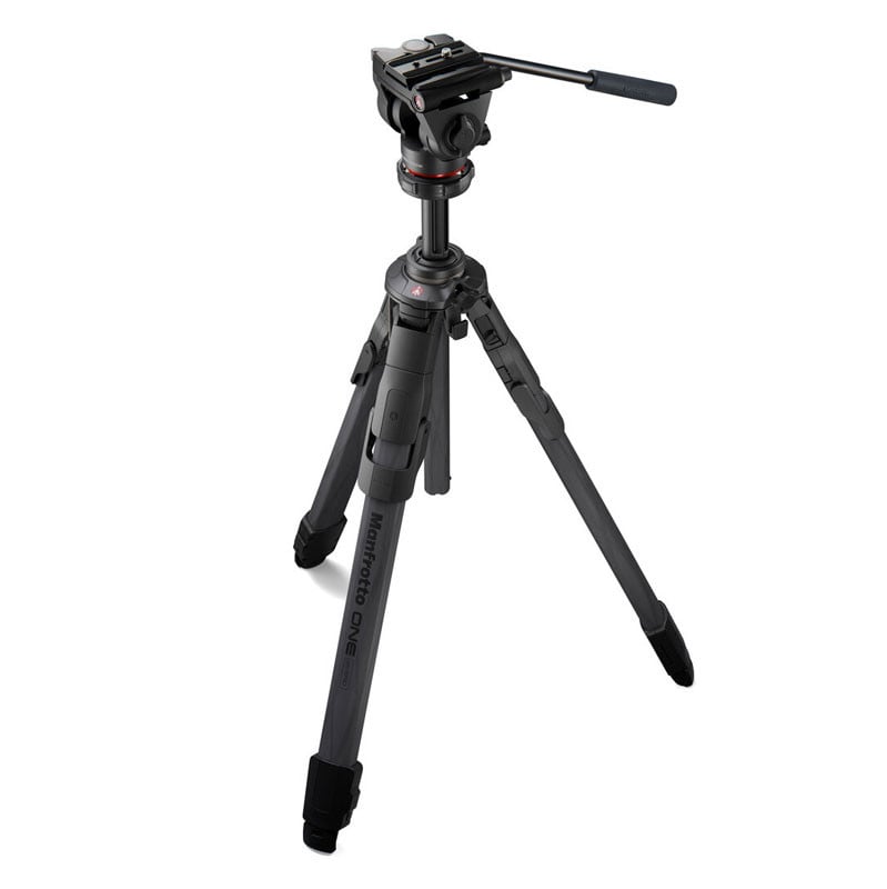 Manfrotto ONE karbon állvány 500X Fluid fejjel-0