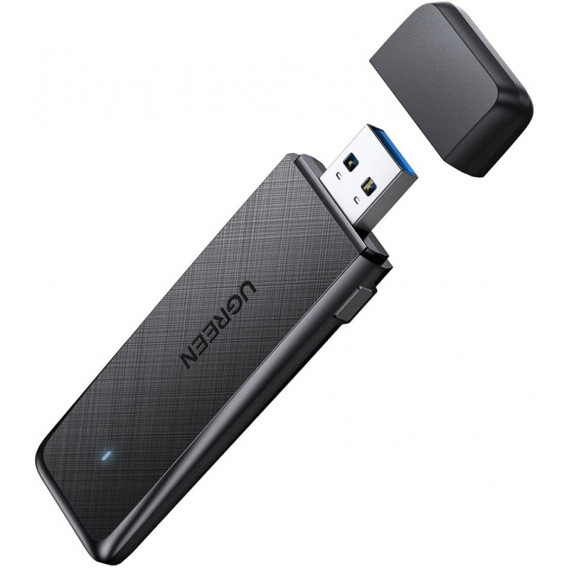 Wi-Fi Adapter Ugreen CM492, Dual Band, 1300Mbps, Szürke-0