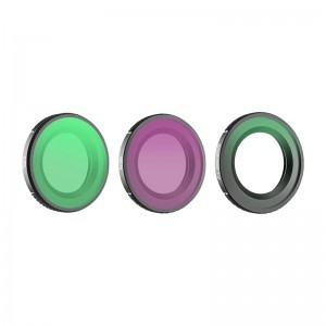 Lencseszűrők 1/4” Sunnylife 3-as keverék – Fekete Köd + CPL + ND16 Osmo Nano-hoz