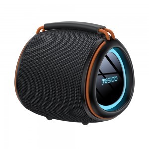 Yesido - Vezeték nélküli Hangszóró (YSW40) - Bluetooth 5.3, Világítás, Type-C, TF Kártya, USB, 1200mAh, 8W - Fekete