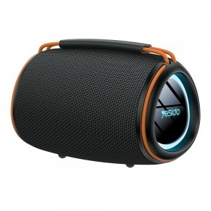 Yesido - Vezeték nélküli hangszóró (YSW39) - Bluetooth 5.3, RGB világítás, TWS, TF Kártya, USB, AUX, 1200mAh, 20W - Fekete