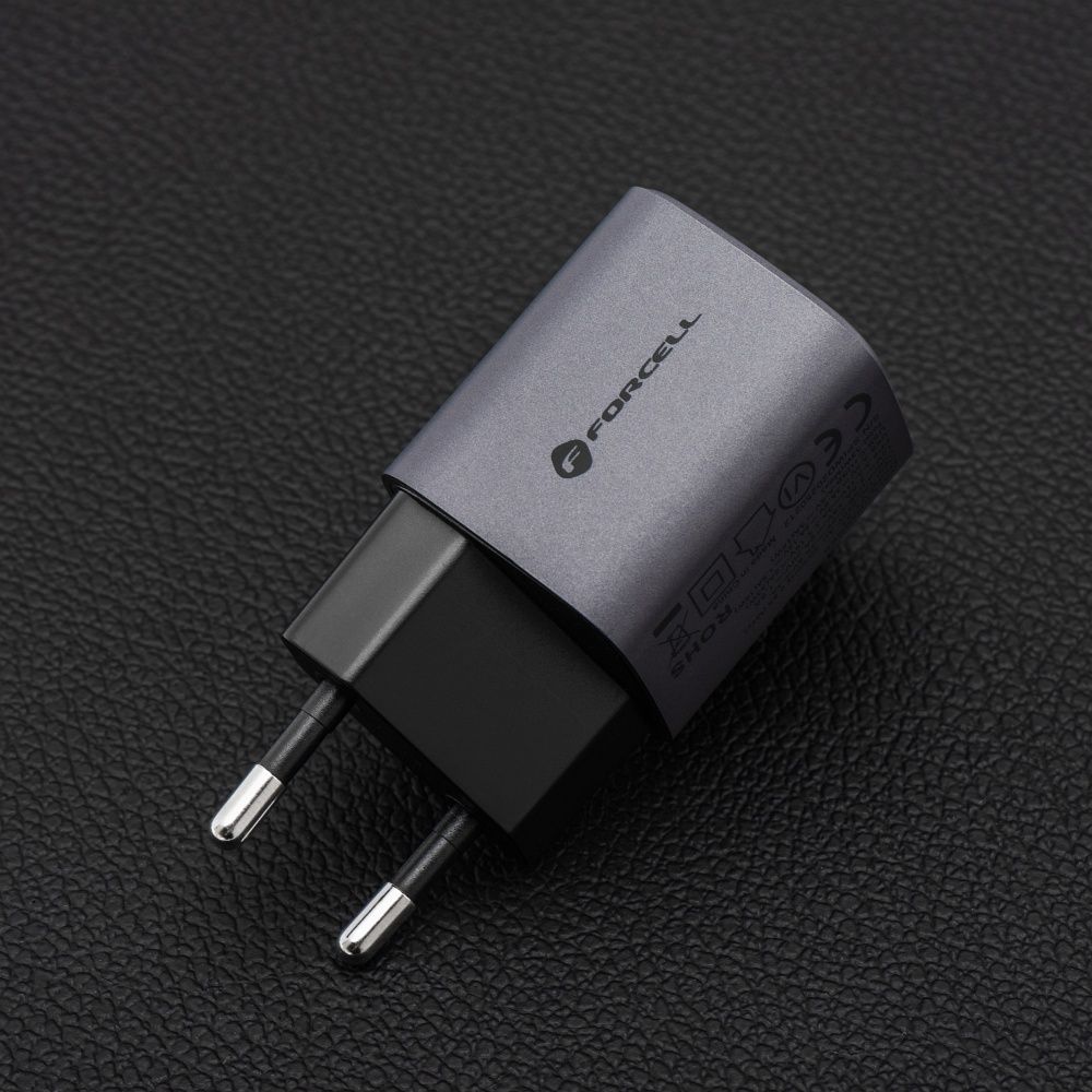 FORCELL F-ENERGY GaN VT-31 hálózati töltő Type C + USB A PD QC4.0 3A 33W szürke-4