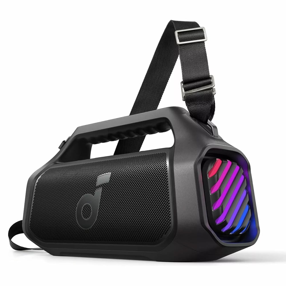 Anker - Vezeték nélküli hangszóró SoundCore Boom 2 Plus (A3134011) - Bluetooth 5.3, 140W, BassUp 2.0, Power Bank, IPX7, RGB - Fekete-0