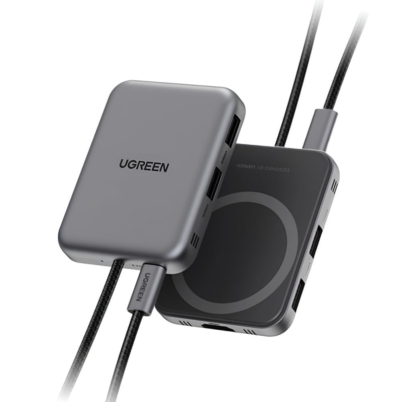 USB-C Hub UGREEN CM896 (65759), 7 az 1-ben, Szürke-0