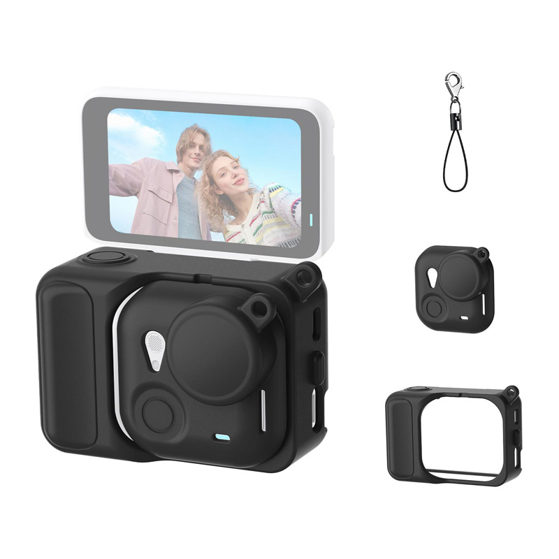 Puluz szilikon védőtok Insta360 Go Ultra készülékhez (fekete) tok-0