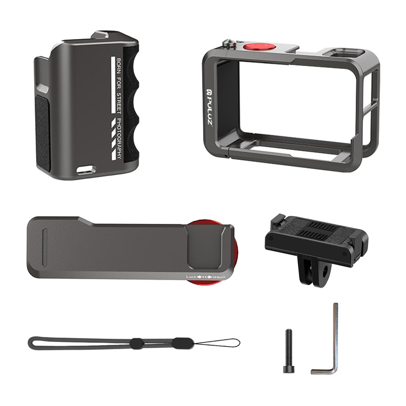 Puluz fém védőtáska fogantyúval DJI Osmo Action 5 Pro / Action 4 / Action 3 kamerákhoz-2