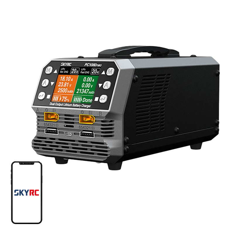 SkyRC PC1080neo Kétcsatornás Lítium Akkumulátor Töltő-0