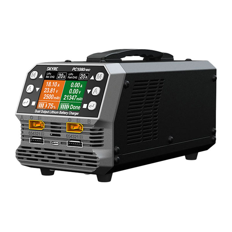 SkyRC PC1080neo Kétcsatornás Lítium Akkumulátor Töltő-10