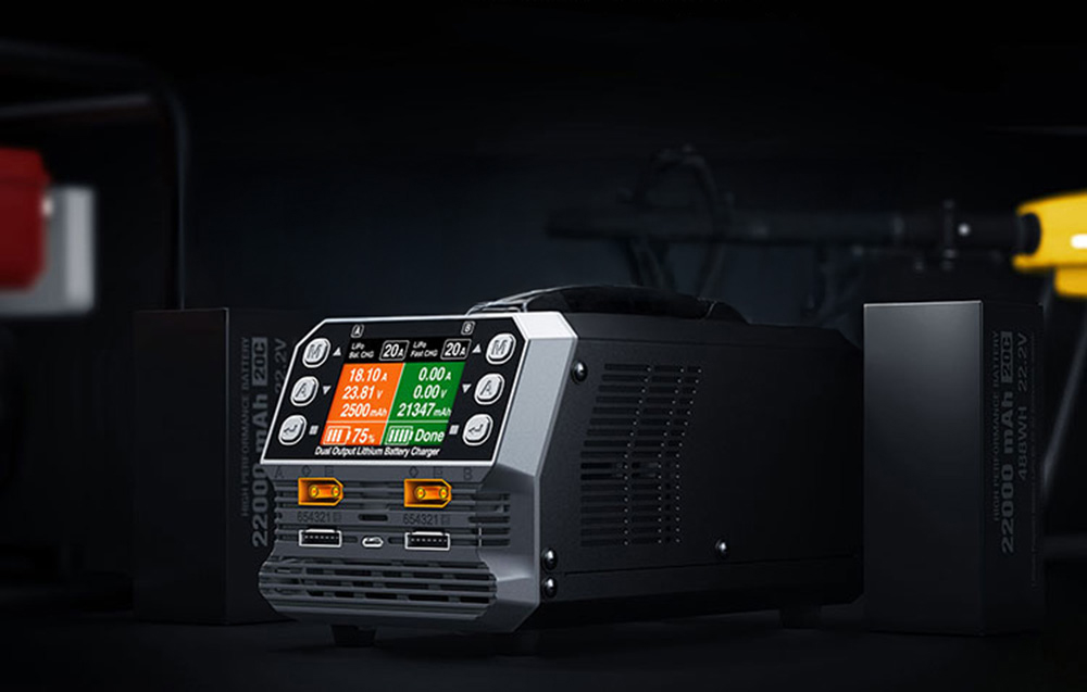 SkyRC PC1080neo Kétcsatornás Lítium Akkumulátor Töltő-7