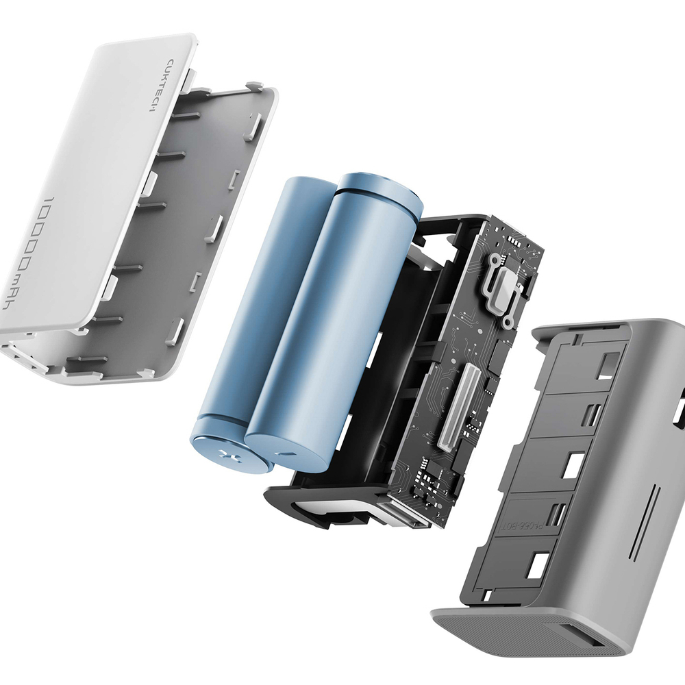 CUKTECH 30W 10000mAh Power Bank 1C1A - CP13- Szürke szín-4